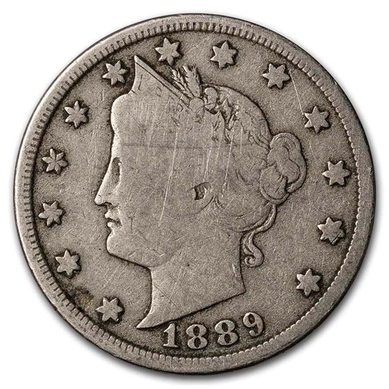 1889 Liberty Head V Nickel Good 1889 Liberty Head V Nickel Good